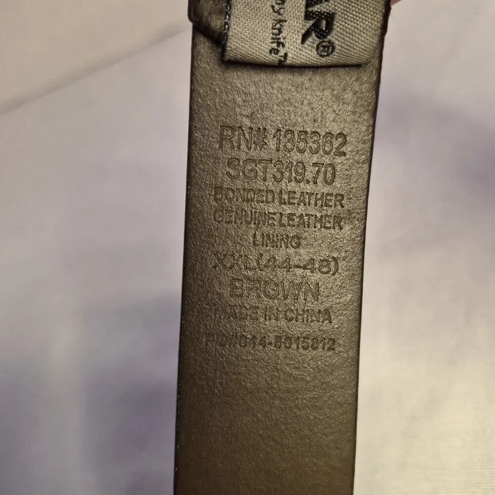 Swiss Gear Men's Bonded Leather Belt Size XXL (44-48) Brown SGT319.70